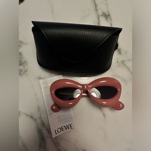 Loewe Inflated Pink Cat Eye Sunglasses NEW